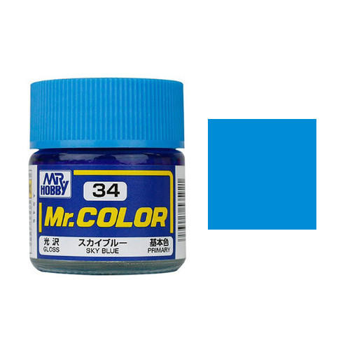 Gunze Sangyo Sky Blue Mr.Color 10ml C034 at LionHeart Hobby