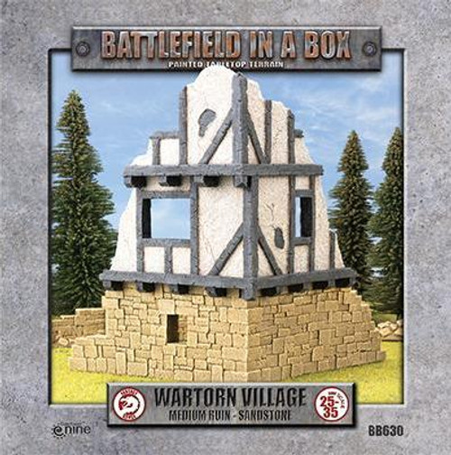 Gale Force Nine Wartorn Village: Medium Ruin - Sandstone (x1) 