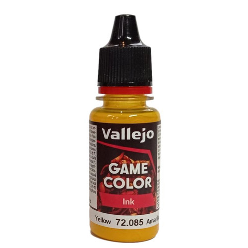 Vallejo Game Color: Ink- Yellow Ink, 17 ml. 72085 