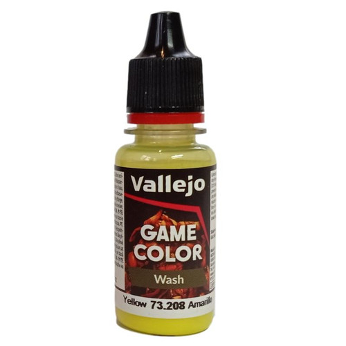 Vallejo Game Color: Washes- Yellow ,  18 ml. 73208 