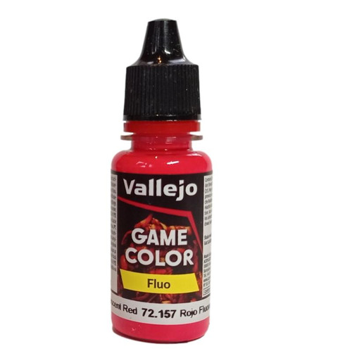 Vallejo Game Color: Fluorescent Red, 18 ml. 72157 