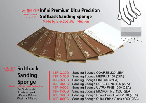 Infini Model Softback Sanding Sponge Full Set SP0000G 