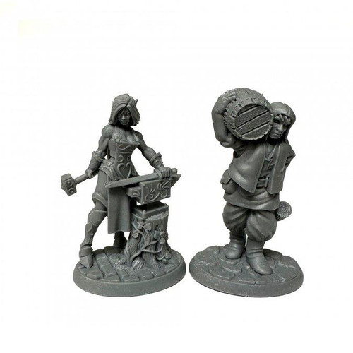 Reaper Miniatures Townsfolk: Cooper and Blacksmith (30124) 