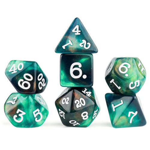 Sirius Dice RPG Dice Set (7): Seamoss 