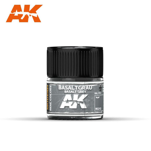 AK Interactive Real Colors: Basaltgrau-Basalt Grey RAL 7012 - 10ml RC212 