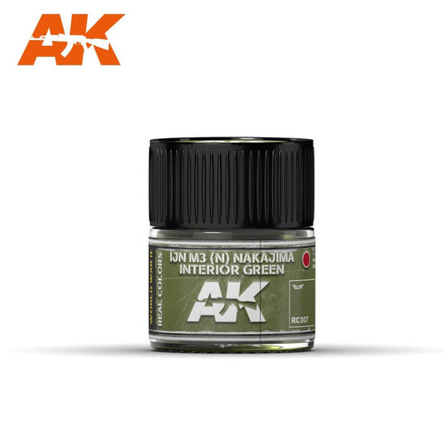AK Interactive Real Colors: IJN M3 (N) NAKAJIMA Interior Green - 10ml RC307 