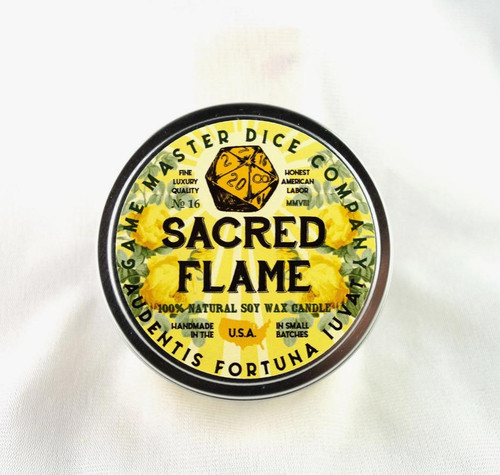 Game Master Dice Sacred Flame Gaming Candle | 2oz 