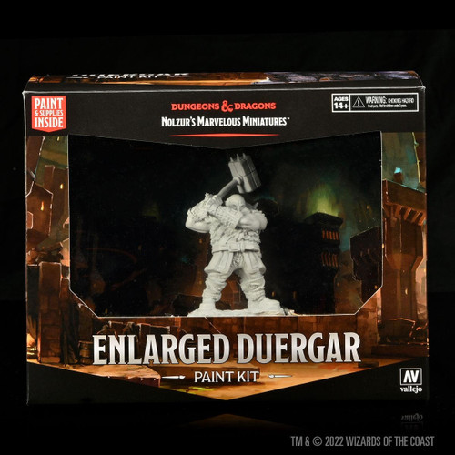 WizKids D&D Nolzur's Marvelous Miniatures: Large Duergar Paint Night Kit 