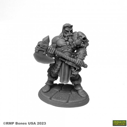 Reaper Miniatures Kreed Bloodbeard, Human Barbarian (07095) 