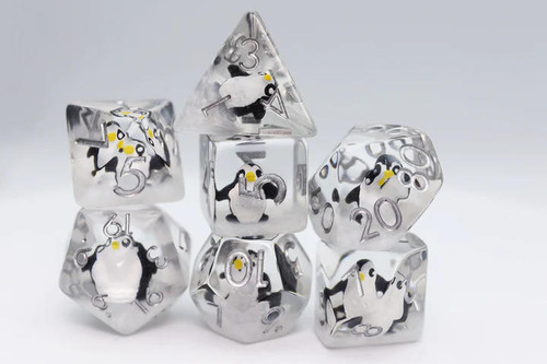 Foam Brain Games Baby Penguin RPG Dice Set 