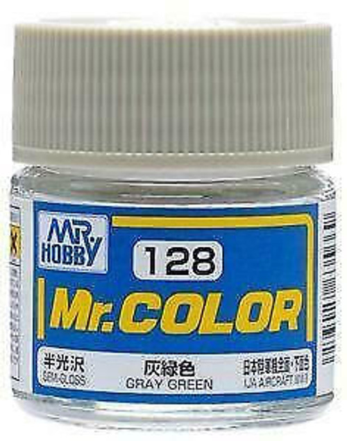 Gunze Sangyo Semi-Gloss Gray Green Mr.Color 10ml C128 