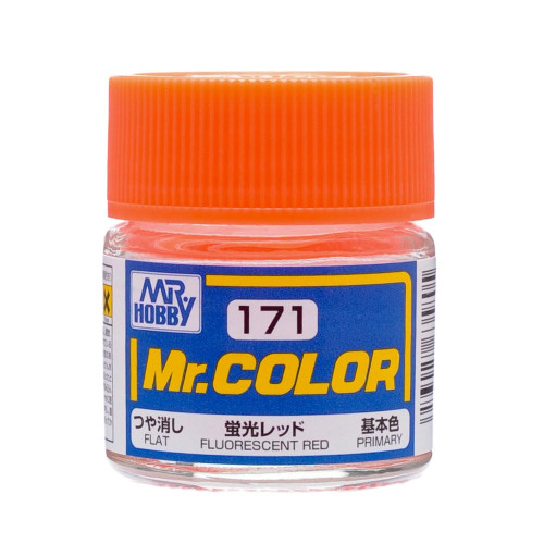 Gunze Sangyo Flat Fluorescent Red Mr.Color 10ml C171 