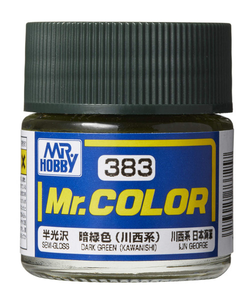 Gunze Sangyo Semi-Gloss Dark Green (Kawanishi) Mr.Color 10ml C383 