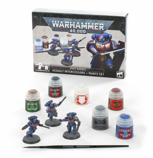 Games Workshop Space Marines Assault Intercessors Paints Set at Lionheart Hobby