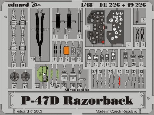 Eduard 1/48 P-47D Zoom Details TAM FE226