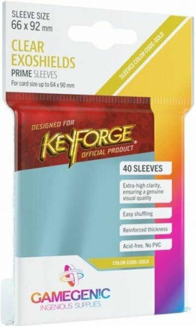 Gamegenic KeyForge PRIME Sleeves Clear