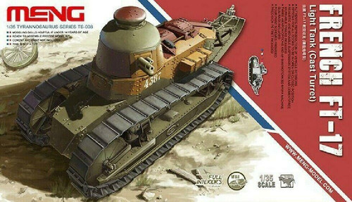 Meng 1/35 FT-17 Light Tank Cast Turret TS008