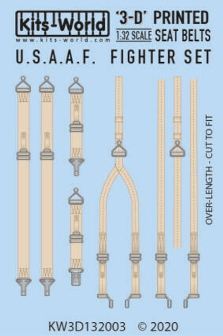 Kits-World Decals 1/32 3D Seatbelt Decal USAAC 3132003