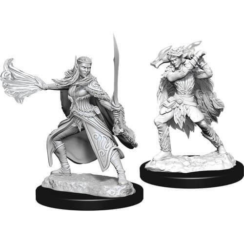 WizKids DandD Nolzurs Marvelous Miniatures Winter Eladrin and Spring Eladrin