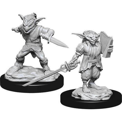WizKids DandD Nolzurs Marvelous Miniatures Male Goblin Rogue and Female Goblin Bard