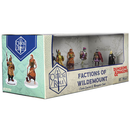 WizKids DandD Fantasy Miniatures Critical Role Minis Factions of Wildemount- Clovis Concord and Menagerie Coast Box Set