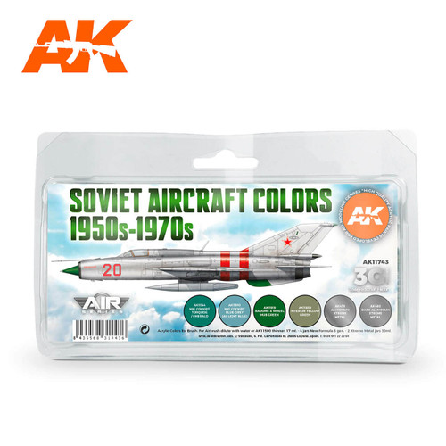 AK Interactive Soviet Aircraft Colors Set 1950s-70s AK 3G 11743