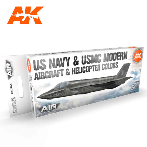 AK Interactive USN and USMC Modern Air Colors Set AK 3G 11744