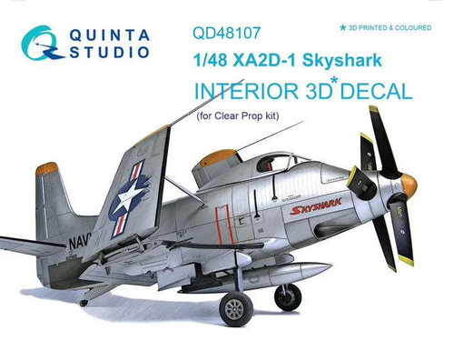 Quinta Studios 1/48 XA2D-1 Skyshark Interior 48107
