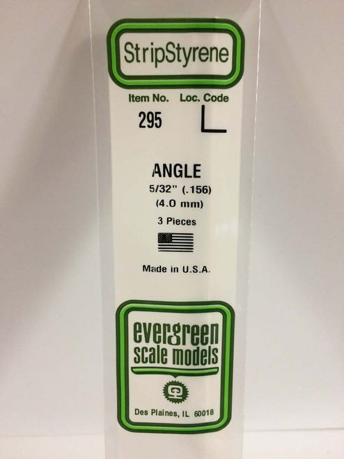 Evergreen Scale Models Angle 5/32 3 295