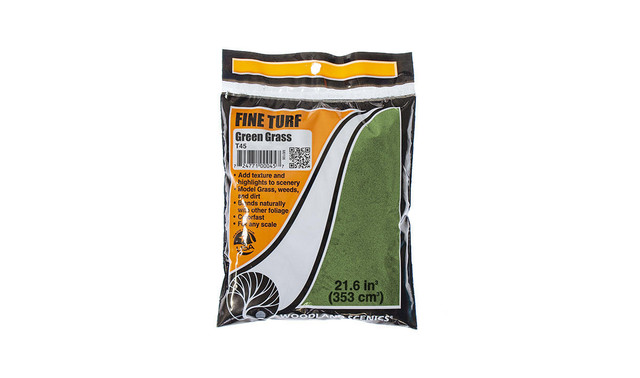 Woodland Scenics Fine Turf Bag Green Grass 45 Woodland Scenics Fine Turf Bag Green Grass 45