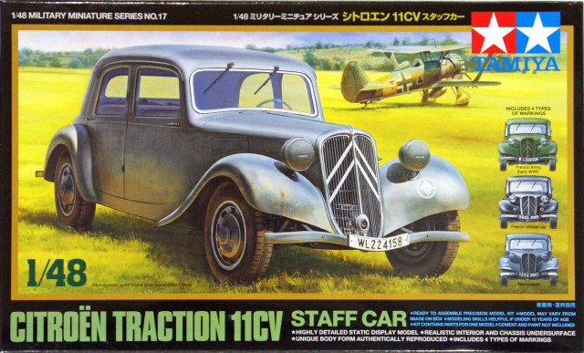 Tamiya 1/48 Citroen Traction 11CV Staff Car 32517 Tamiya 1/48 Citroen Traction 11CV Staff Car 32517