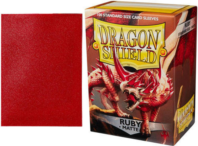 Arcane Tinman Dragon Shields: (100) Matte Ruby 