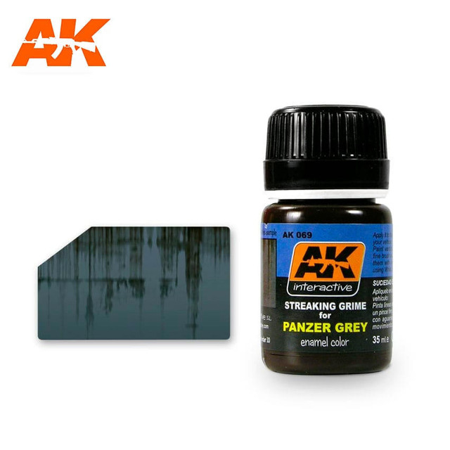 AK Interactive Streaking Grime - Panzer Grey Vehicles AK069 AK Interactive Streaking Grime - Panzer Grey Vehicles AK069