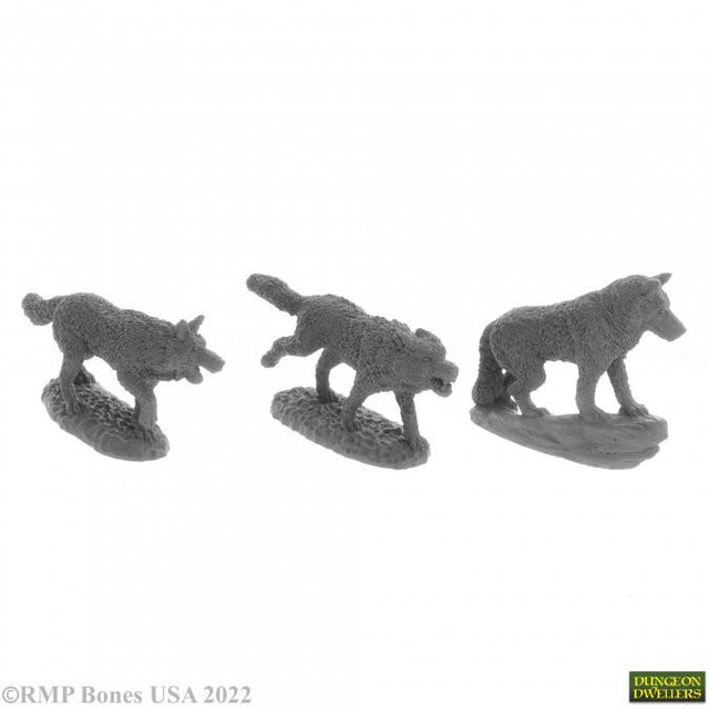 Bones USA Dungeon Dwellers Wolf Pack (3) (07038) Bones USA Dungeon Dwellers Wolf Pack (3) (07038)