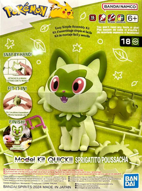 Bandai Pokemon Sprigatito Snap Kit 2730079 Bandai Pokemon Sprigatito Snap Kit 2730079