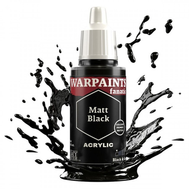 Warpaints Fanatic: Matt Black WP3001 Warpaints Fanatic: Matt Black WP3001