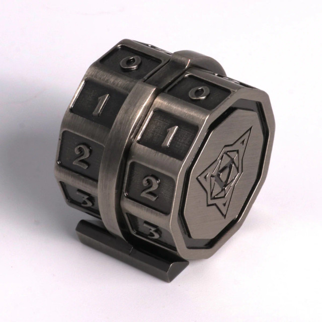 V2 LifeLink Counter - Battleworn Silver V2 LifeLink Counter - Battleworn Silver