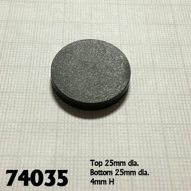 Bones 1 Round Plastic RPG Base 20