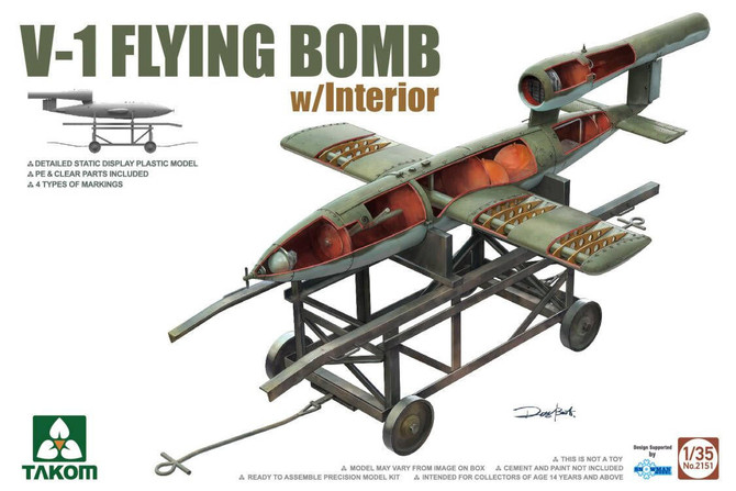 Takom 1/35 V-1 Flying Bomb With Interior 2151