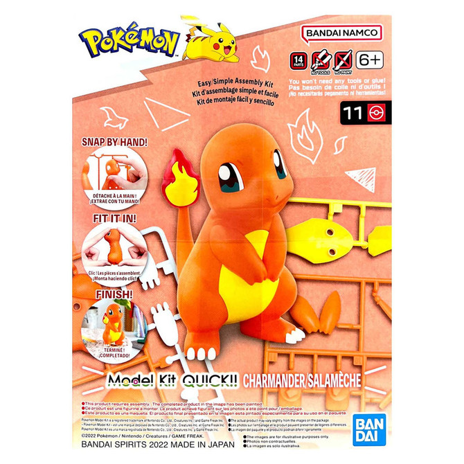 Bandai Pokemon Charmander / Salameche Snap Kit 2617946