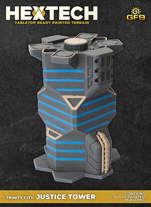 Gale Force Nine Battlefield in a Box: Hextech: Trinity City - Justice Tower 