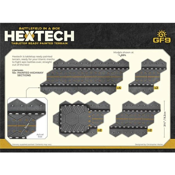 Gale Force Nine Battlefield in a Box: Hextech: Trinity City - Highways (x10) 