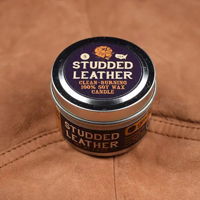 Studded Leather Gaming Candle | 2oz