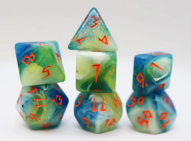 Foam Brain Games Scratched Clouds - RPG Dice Set 
