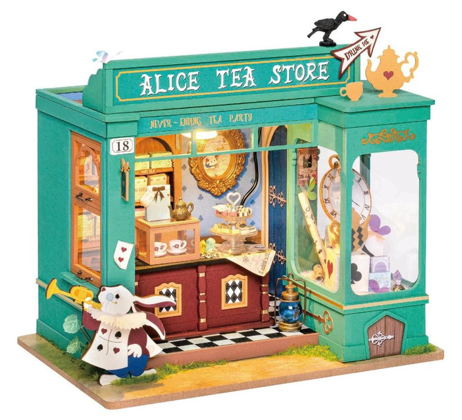 Hands Craft DIY Miniature House Kit: Alice's Tea Store 