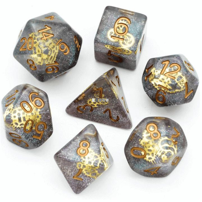 Foam Brain Games Glitter Gearwheel RPG Dice Set