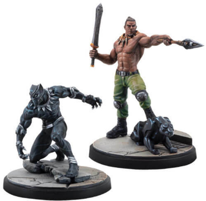 Atomic Mass Games Marvel Crisis Protocol Black Panther and Killmonger