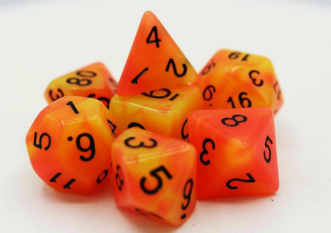Foam Brain Games Glow in the Dark Arcturus RPG Dice Set