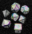 Foam Brain Games Burnt Opal with White RPG Dice Set