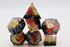 Foam Brain Games Sharp Edge Resin RPG Dice Set - Coral Snake 